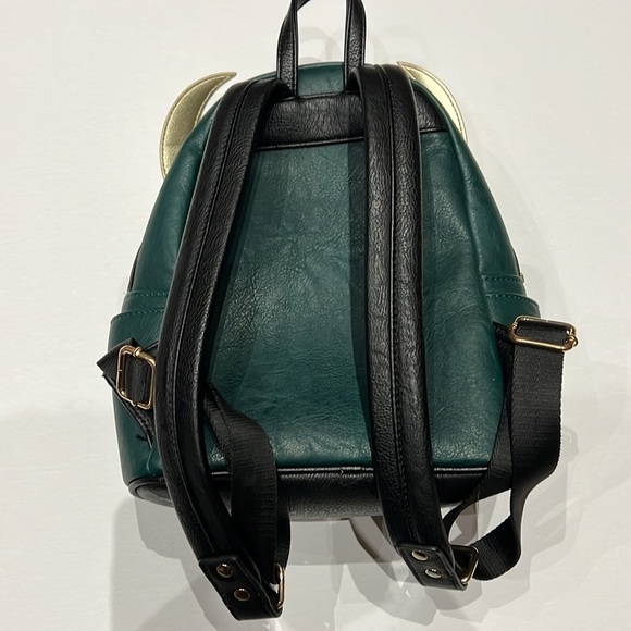 Marvel Avenger Vegan Faux Leather Loki Cosplay Loungefly Backpack - Picture 3 of 9